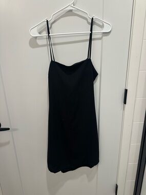 Lulu's Black Mini Slip Dress